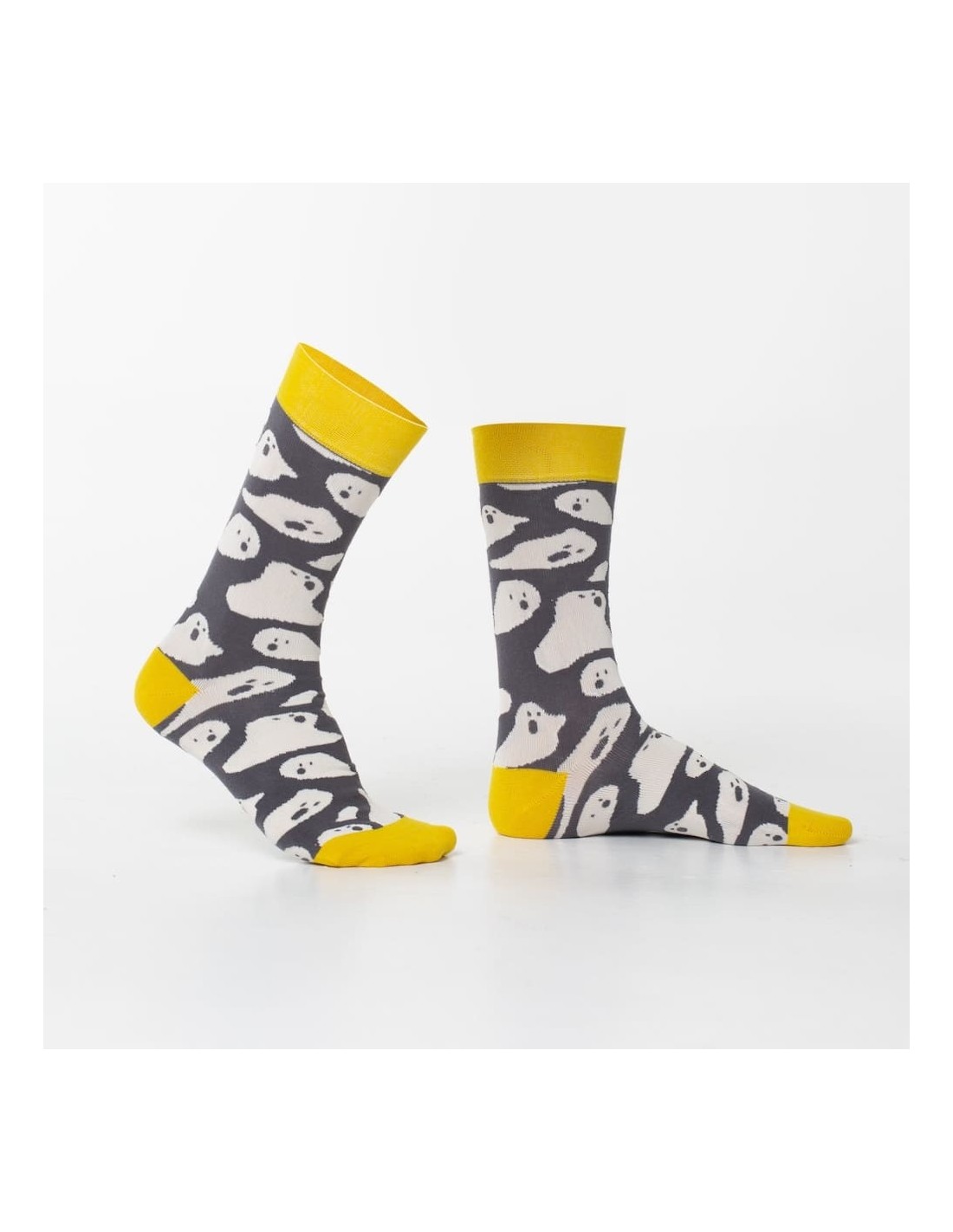 Graue Damensocken mit Geistermuster SD04 – Online-Shop – Boutique